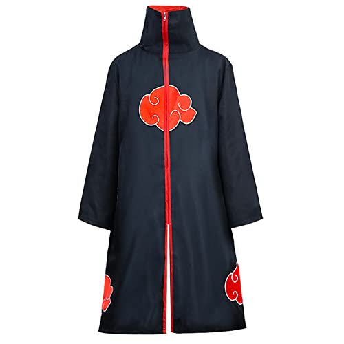 Akatsuki cloak for kids and adults, unisex, cosplay costume, Halloween, Christmas, party costume, cape with headband, ring, Kakashi Kunai and Ninja Shuriken - Image 7