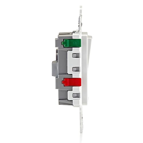 Image of Leviton Lever Edge 15 Amp 3-Way Rocker Switch, E5603-MW, White | (Pack of 40)