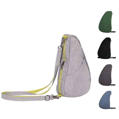 Image of AmeriBag 10 inch Healthy Back Bag Nylon Ergonomic Crossbody Sling Baglett for Everyday Use, Travel & Walking Comfort