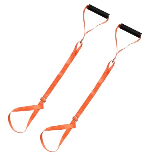2pcs Deer Drag Harness, Deer Drag Rope with Self-Lock Loop and Easy-to-Grip Handle Safety Adjustable Deer Puller Strap Hunting Accessories Gear for Deer Hunters Outdoor Quick Moving?1 in Wide?