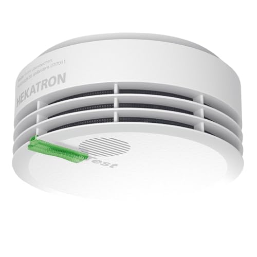 Hekatron Genius Plus – Rauchmelder 10 Jahre Batterie – Testsieger Stiftung Warentest – Made in Germany – inkl. 1x Klebepad – App-unterstützt – Brandmelder – 1 Stück