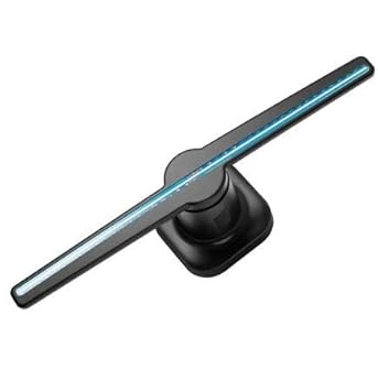 Microware Portable LED 3D 5D 4K Holographic Projector Hologram Player 3D Holographic Display Fan Unique Hologram Projector Advisement Player