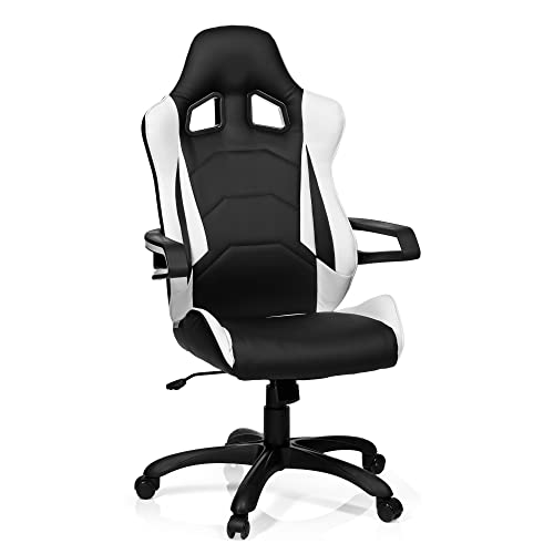 Sillas Gamer Blancas y Negras Marca hjh OFFICE