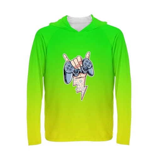 Custom Men's Sun Protection Long Sleeve Hoodie, Personlized UPF 50+ UV Shirts, Quick-Dry Hiking Fishing Swim TShirt2