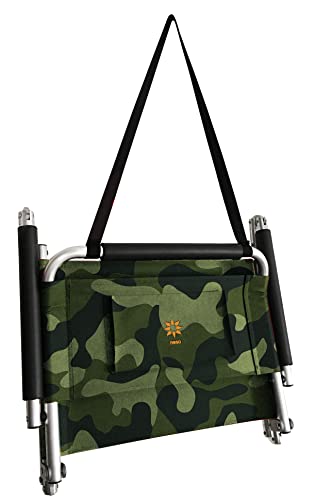 Image of Neso Beach Chairs - Lightweight, Portable and Foldable Recliner Beach Chairs for Park, Camping and Outdoor Adventures - with Slip Pockets and Shoulder Strap - 2 Pack - Camo - Regular