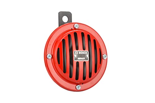 Image of Bosch FC4 Disc Horns Horn Red Colour 12 V Set of 2 For Car, LCV,3-Wheeler,Bike