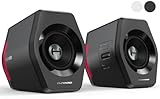 Edifier 【エディファイア】 32W G2000 RGB 2.0ch PC ゲーミングスピーカー 小型 音質高 | PS5 Pro/PS5/PS4/Switch 2/Switch等ゲーム機対応 | アンプ内蔵 アクティブ先端デザインスピーカー | Bluetooth/USB/AUX 有線・無線両対応 | ゲーム/映画/音楽モード 【Subout 端子搭載】 専用アプリ 2台セット ブラック