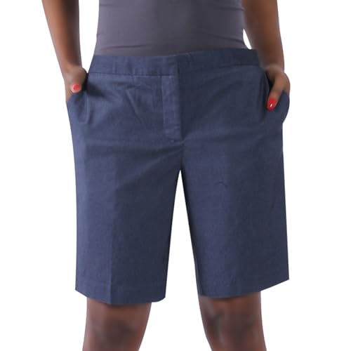 Kelly Klark Golf Shorts For Women, 9-Inch Pull On Stretchy Chino