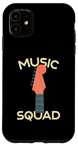 Carcasa para iPhone 11 Music Squad La música es mi terapia Música Guitarristas Música Memes