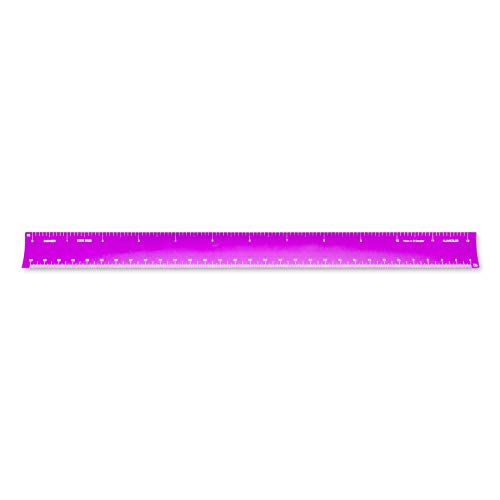 Image of Alumicolor 12-inch Aluminum Engineer Hollow Scale for School, Office, Art and Drafting, 12IN, Purple