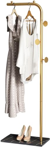 Perchero de pie de metal con 3