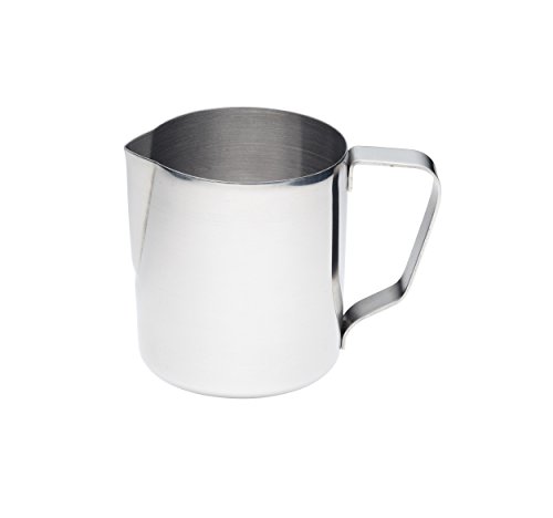 KitchenCraft Jarra Mediana de Acero Inoxidable para Leche / Espumadera, 600 ml (1 pt), Plateada