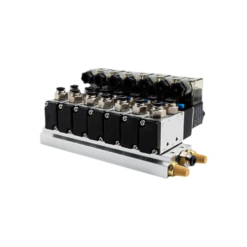 Electrovanne 4V310-10 DC24V avec embase 6 stations et raccords 8mm - 2