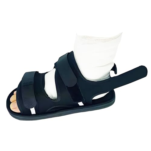 AXVRAV Zapato post-operatorio para pies o dedos rotos, zapato de descarga ajustable con cubierta de yeso, zapato de descarga de antepié para niños, mujeres y hombres, ideal para la fase postoperatoria