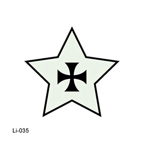 YANGPP Spider Skull Tatuaggi Luminosi Scherzo Fantasma Autoadesivo del Tatuaggio Temporaneo Trucco Tatuaggio Finto Incandescente Taty per La Festa di Halloween, Li-035