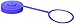 Nalgene Lid Wide Mouth Loop-Top Water Bottle (Blue)