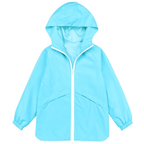 Image of MODAFANS Boys Girls Rain Jacket Waterproof lined Hooded RainCoats Windbreaker