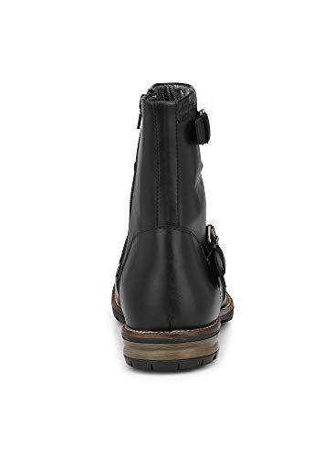 Image of Delize Black /Tan Syth Leather Chelsea High Ankle Boots for Men's