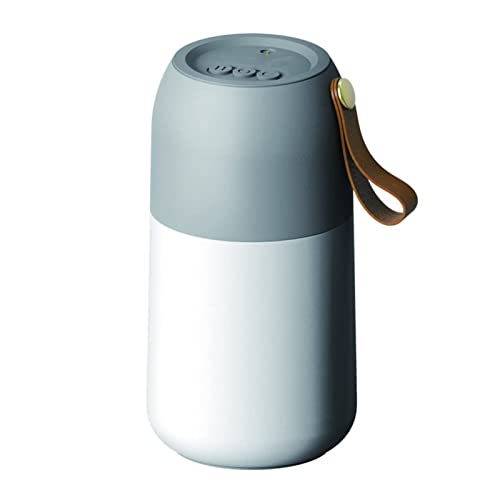 MIIKHI Mini máquina de leche de soja, mini máquina de romper la pared sin escoria, multifunción, función de calefacción, exprimidor de tamaño compacto, motor silencioso, verde (blanco)