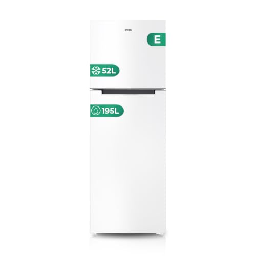 Svan Frigorífico 2 Puertas Blanco SF1675502ENF. Capacidad 247 Litros, Puerta Reversible, Bajo Nivel Sonoro, Eficiencia Energética Clase E