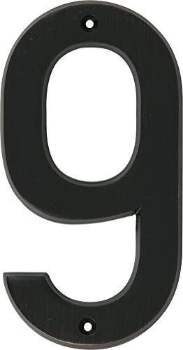 Distinctions 844629 Bronze House Number 9, 6-Inch Old World