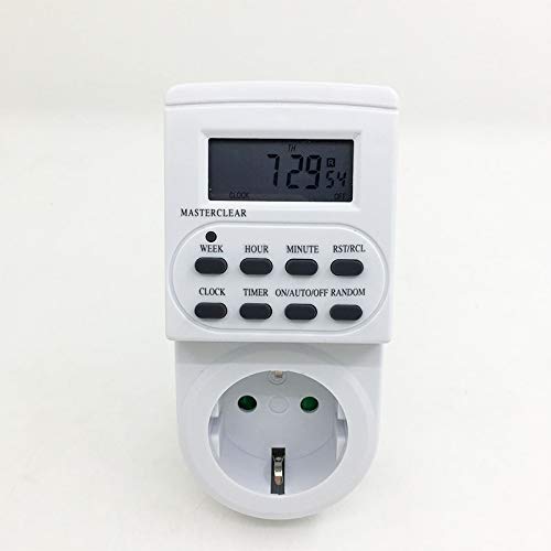 TGE2A EU Plug Digital Weekly Programmable Electrical Wall Plugin
