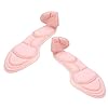 Supvox Plantillas con talonera, inserto para zapatos de tacón alto, para alivio del dolor, antideslizantes, 1 par (rosa)