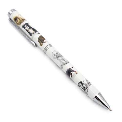 Robert Frederick Dogs Ballpoint Pen in Gift Box, Blue - Image 3
