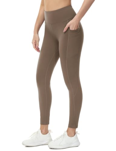 Image of baleaf Women's Fleece Lined Leggings Thermal Warm Winter Tights | 25 inch /27 inch, Water Resistant, Pockets, Running, Hiking, Yoga, Skiing, Travel, for Cold Weather, Leggings for Women