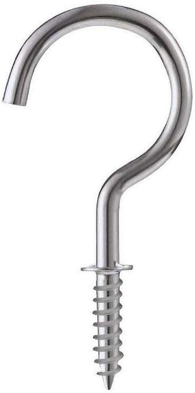 BOSCO 2 inch Steel Cup Ceiling Hooks Holder - Pack of 10 Pcs, Heavy Duty J Hook.-image-36