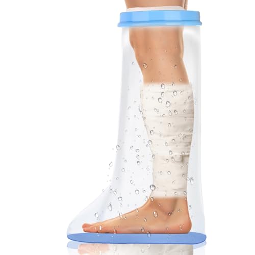 Protège-plâtre jambe antidérapant avec sac étanche pour sécuriser la douche