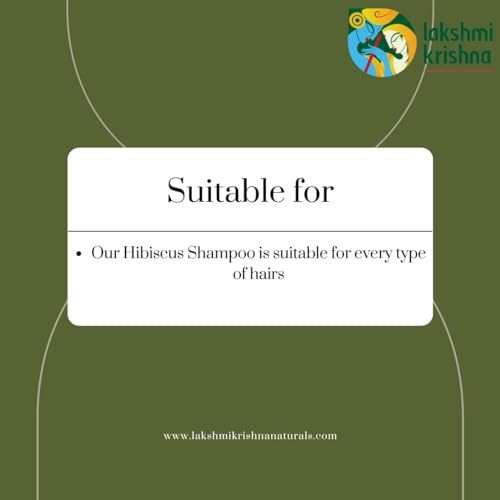 Image of Lakshmi Krishna Naturals Hibiscus Shampoo - 200 ml with Hibiscus, Lavender buds, Neem leaves || Shampoo - Nourish and Strengthen Hair ||