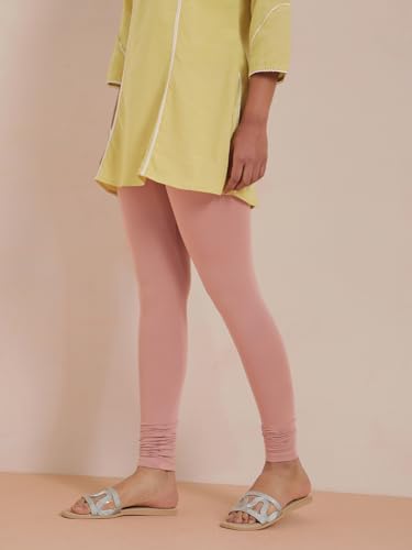 Image of TWIN BIRDS Tailored Cut and Classic Fit Super Stretchable Elastane Fabric Churidar Leggings for Women