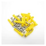 10–50 Stück 6 x 30, 8 x 40, 10 x 50 Kunststoff-Expansionsdübel, Schraubenbefestigungen + selbstschneidende Schrauben aus Edelstahl 304, Befestigungs-Hardware-Kit(M8-40mm(25pcs))