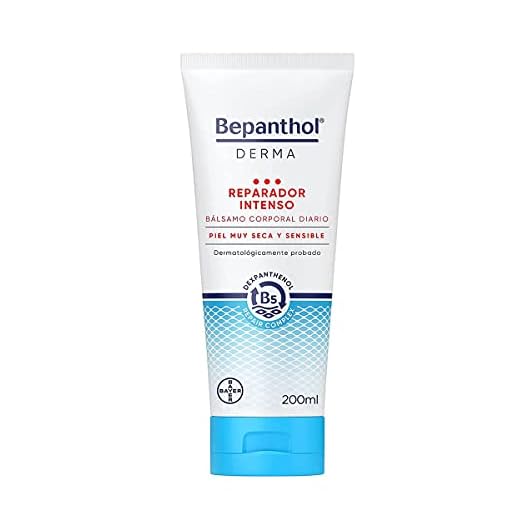 Bepanthol Derma Reparador Intenso Bálsamo para el Cuerpo, Hidratación Intensa e Inmediata, Piel Muy Seca y Escamosa, Uso Diario, 200 ml