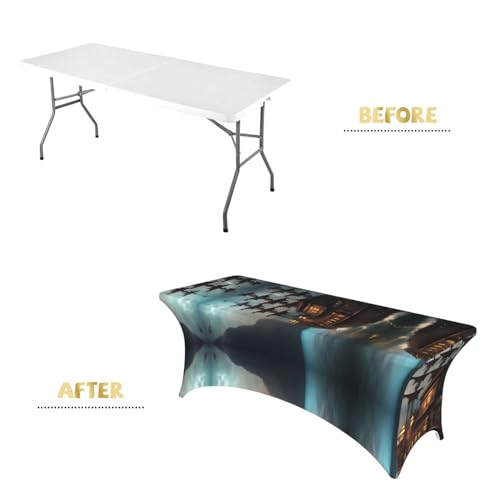 Nappe de table extensible imprimé pirate pour banquet et mariage - 5