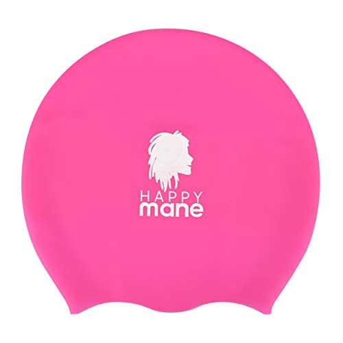 Happy Mane Swimming Cap BPA-Free Silicone Swim Cap Keeps Your Hair Dry, Swim Cap for Long Hair Dreadlocks, Extensions - Image 2