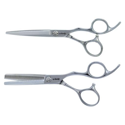 Talent Friseurscheren Set - 5,75 Zoll Schneide- & Modellierschere aus Japanstahl - inkl. Scherentasche & Silikonpad