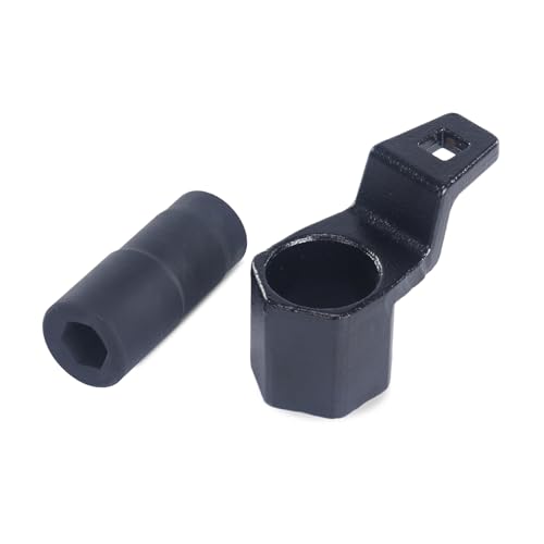 WISEPRO 19 mm Harmonic Balancer Socket & 50 mm Crankshaft Crank Pulley Wrench Holder, Pulley Wrench Socket Tool kit Compatible with Honda and Acura Engines