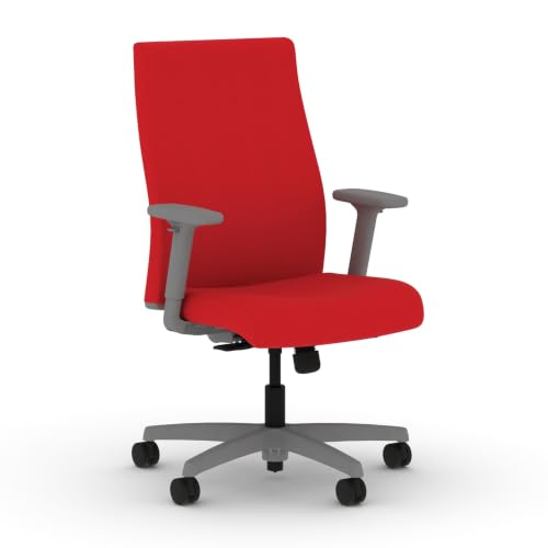 Image of HON Ignition 2.0 Ergonomic Office Chair, Lumbar Support, Desk Chair, Ruby