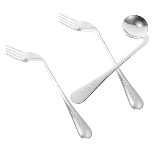 SOESFOUFU �V�l�p�΂߃X�v�[���Ƙp�ȃt�H�[�N�Z�b�g �X�e�����X�|�� ���̃X�g���X�y�� ����҂⊳�Ҍ��� �g���₷�����a�p�� 1set