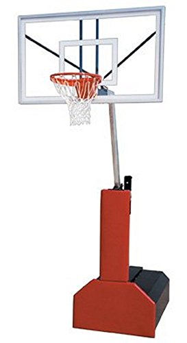 First Team Thunder Select Steel-Acrylic Portable Basketball System44; Grey