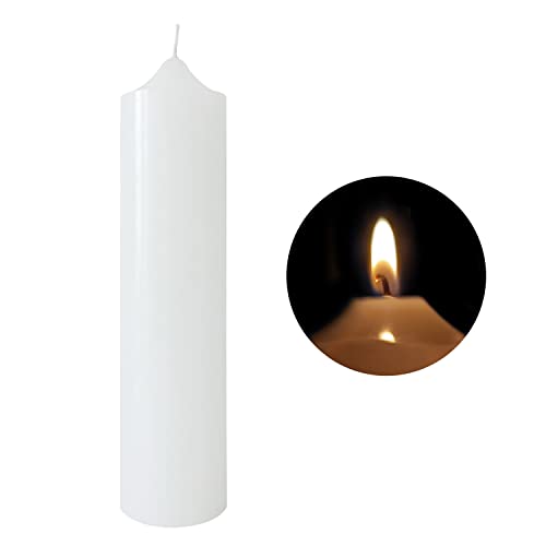 White Pillar Candles 2X8 Inch Unscented Candle Dripless Clean Burning Smokeless Dinner Candle - Perfect For Wedding Candles, Parties And Special Occasions #TOP4