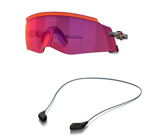 Oakley OO9455 Sunglasses Bundle: OO 9455 KATO 945504 Polished Black and Large Blue leash Accessory kit2