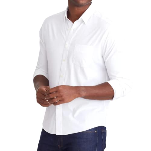 UNTUCKit Gironde Long Sleeve Performance Wrinkle-Free Button Down Dress Shirt Parent (US, Alpha, Medium, Regular, Regular, Regular Fit, White Giorande)2
