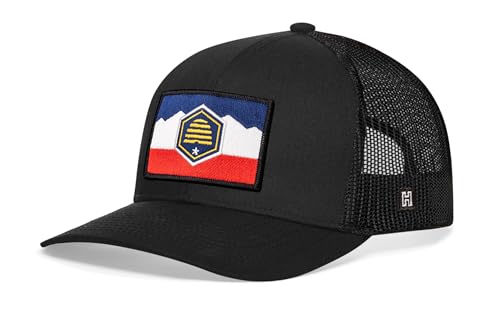 Image of HAKA State Flag Series Trucker Hat for Men & Women, Adjustable Baseball Hat, Golf Hat Snapback