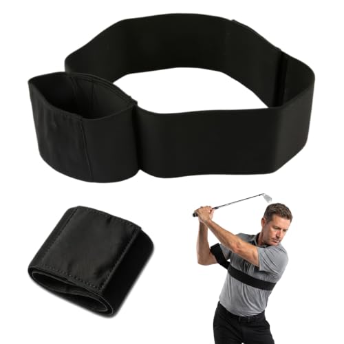 VINSPIRE Golf Swing Trainer Adjustable TRS Slider Golf Training Aid for Swing Plane & Arm Connection Golf Swing Aid for Stability Rhythm & Muscle Memory Training