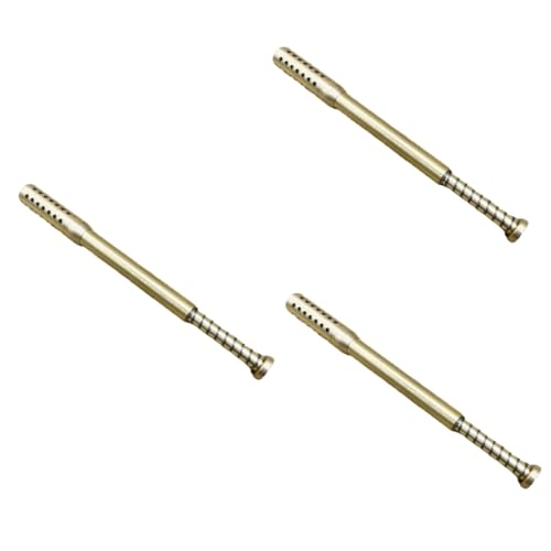 SOESFOUFU 3pcs Stick Kit Chinese Tool Moxa Pusher Facial Moxa Warm Roller Moxa Rod Moxa Roller Stick Burner Burner Holder Chinese Massage Tool Brass Golden