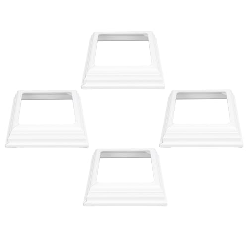 Saia de Poste de Vinil Tipo Divisão, 4 Unidades, Capa de Base de Coluna de Convés 4x4 Espaços, à Pro