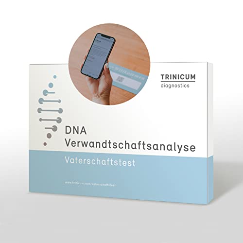 TRINICUM Vaterschaftstest Vater Kind inkl. Laborauswertung - keine Zeugen notwendig | 2 Personen zuhause test duo für Vater + Kind - Probenentnahme mittels Wangenabstrich | online und ohne Papierkram